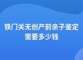 鐵門關(guān)無創(chuàng)產(chǎn)前親子鑒定須要多少錢