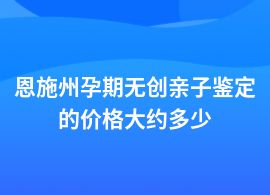恩施州一般做孕期無創(chuàng)親子鑒定中心費用