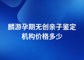 麟游一般做孕期無創(chuàng)親子鑒定加快需要多少錢