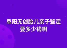 阜陽一般做無創(chuàng)胎兒親子鑒定檢測(cè)費(fèi)用
