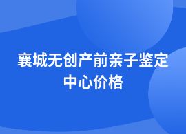 襄城無創(chuàng)產(chǎn)前親子鑒定哪里費(fèi)用多少