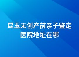 昆玉做無創(chuàng)產(chǎn)前親子鑒定去哪里醫(yī)院可以做