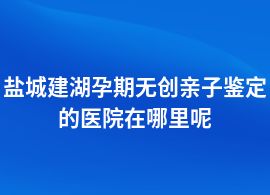 鹽城建湖孕期無(wú)創(chuàng)親子鑒定哪個(gè)醫(yī)院做